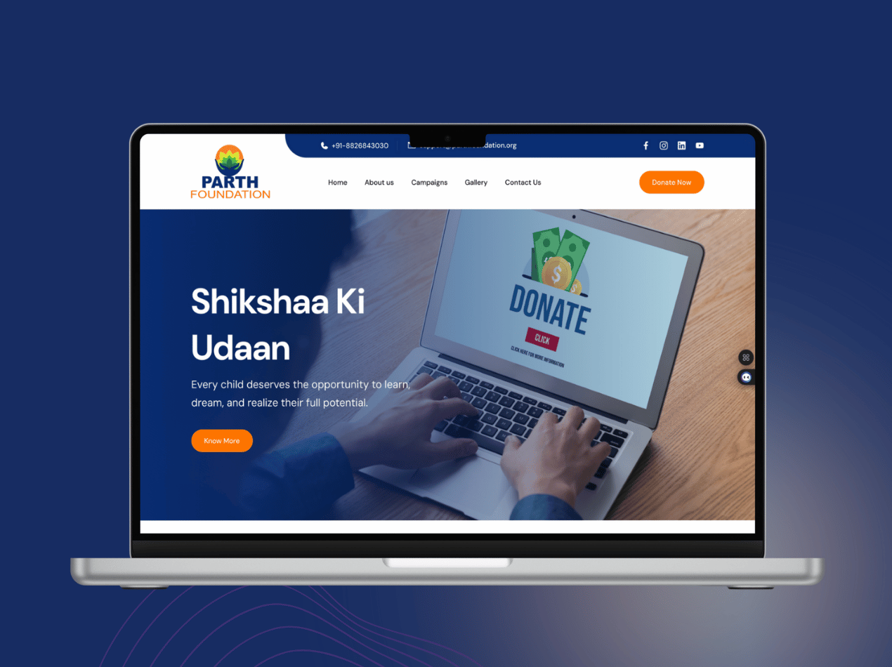 Parth Foundation Website